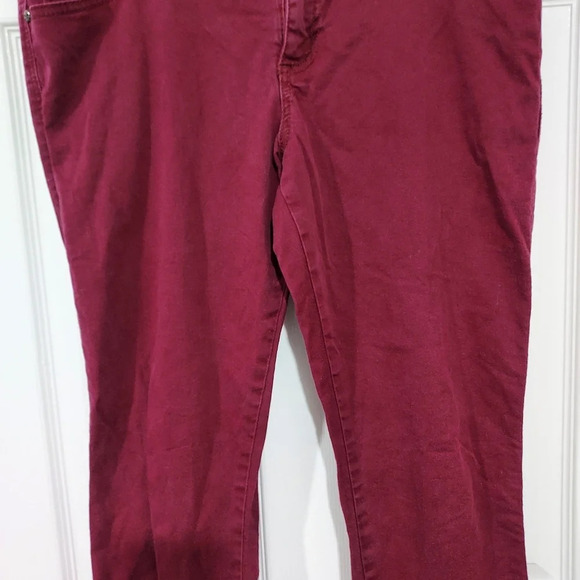 Daang Goodman Tripp NYC Skull Studded Wine Color Low Rise Skinny Jeans Size 13 - Picture 5 of 12